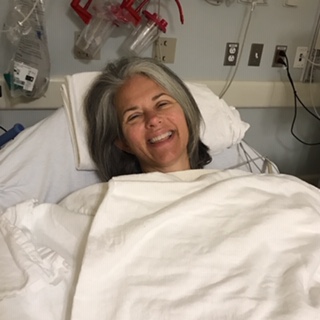 Happy girl and her sternum